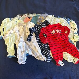 11-Piece Carter's Newborn Baby Footie Pajamas Sleepers